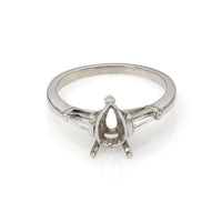 Diamond Engagement Ring Mounting in Platinum