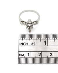 Three Stone Diamond Mounting in Platinum