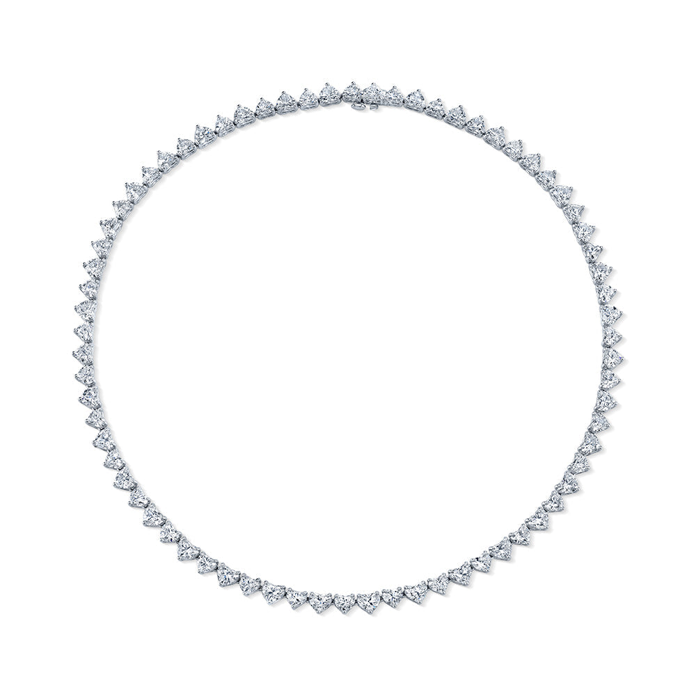 Heart Shape Straight Line Necklace