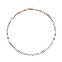 3-Prong Round Diamond Necklace