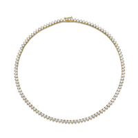 3-Prong Round Diamond Necklace