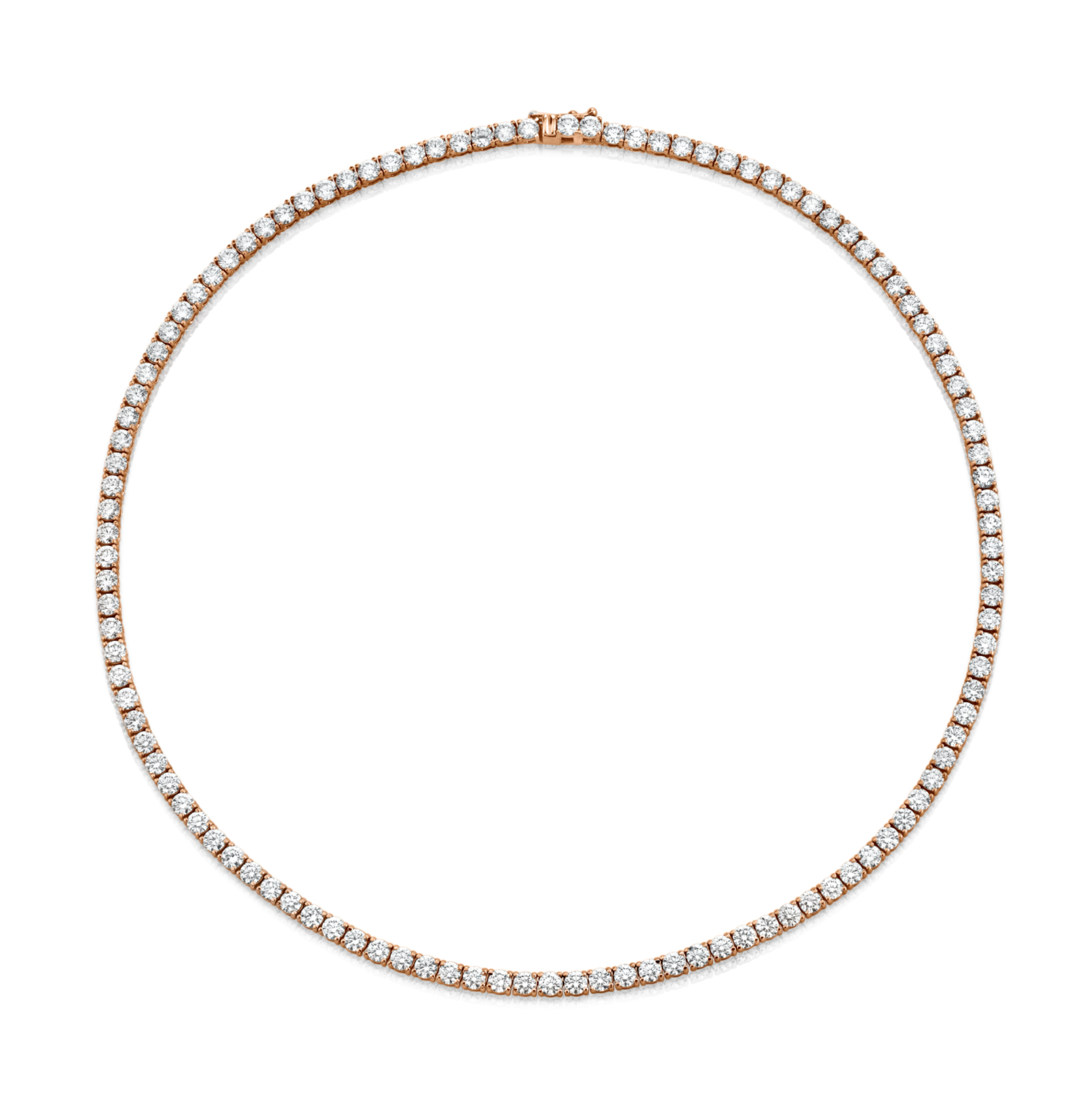 16.26 Carat 18k White Gold Diamond Necklace