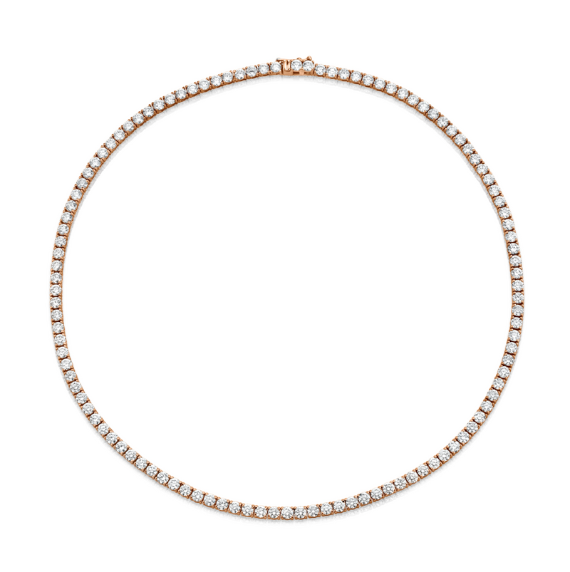 16.26 Carat 18k White Gold Diamond Necklace