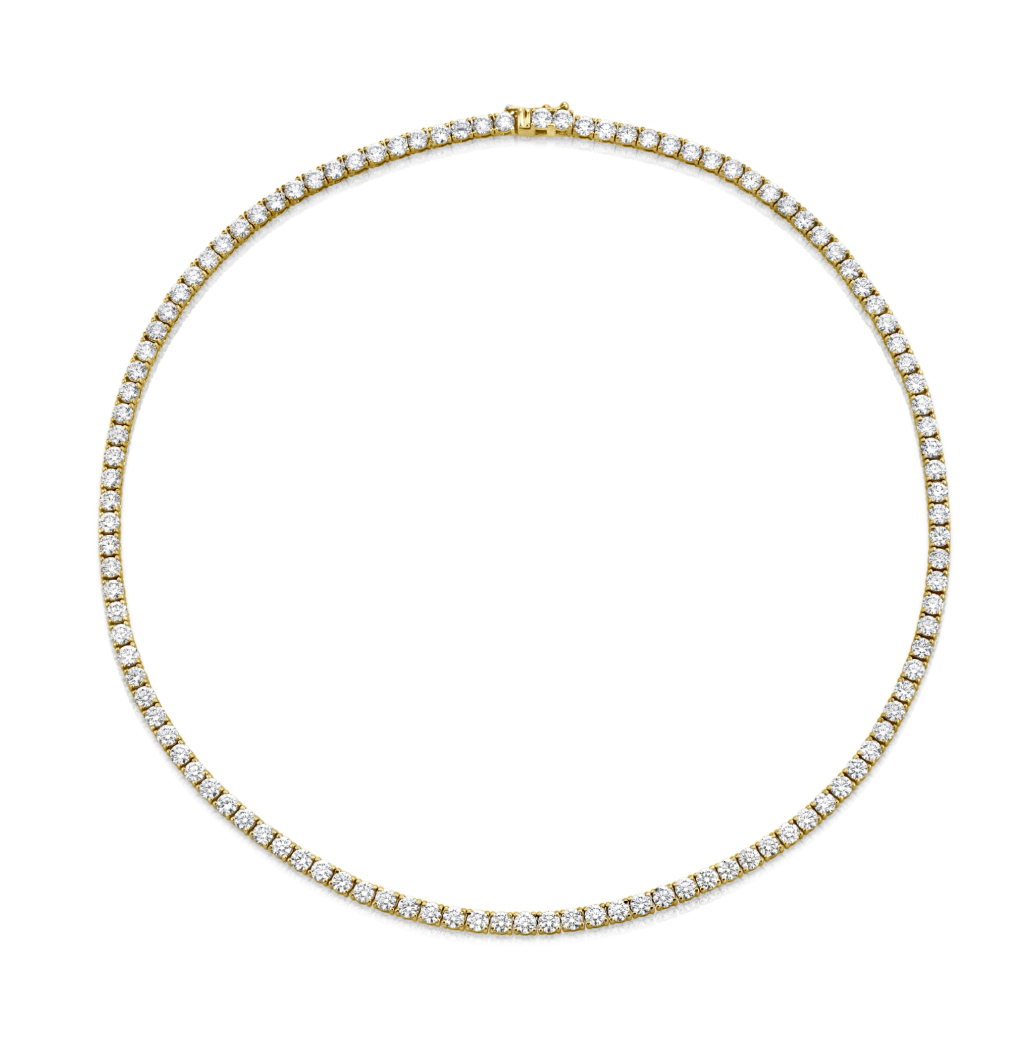 16.26 Carat 18k White Gold Diamond Necklace