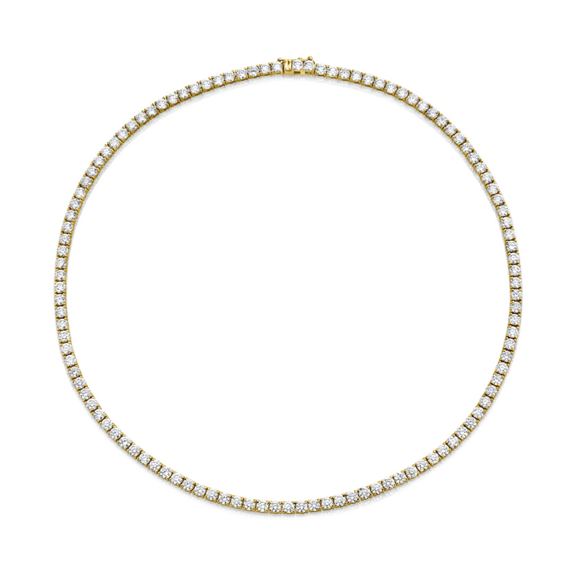 16.26 Carat 18k White Gold Diamond Necklace