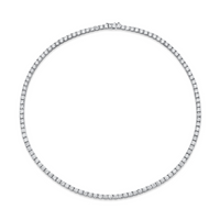 16.26 Carat 18k White Gold Diamond Necklace