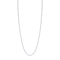 7 Carat Yellow Gold Round Brilliant Diamonds By the Yard Necklace