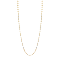 7 Carat Yellow Gold Round Brilliant Diamonds By the Yard Necklace