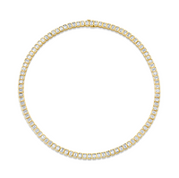 22.91 Carat 18k Yellow Gold Bezel Necklace