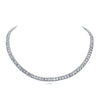 Straight Line Emerald Cut Diamond Necklace
