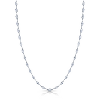 8.64 Carat 18k White Gold Necklace