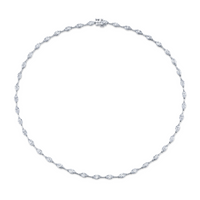 8.64 Carat 18k White Gold Necklace