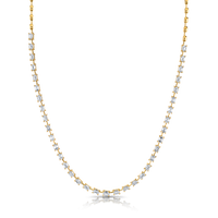 7.03 Carat 18k Yellow Gold Emerald-Cut Diamonds Set Necklace