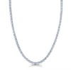 East-West Oval Diamond Necklace