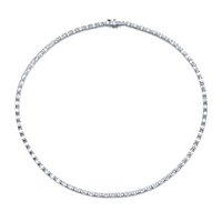 15.50 Carat Diamond Emerald Cut Necklace