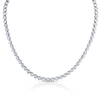 Oval Cut Diamond Necklace