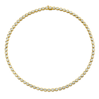 Oval Cut Diamond Necklace