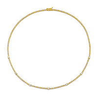 4.44 Carat Round Cut Diamond Necklace
