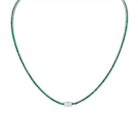 5.8 Carat Diamond Accent Straight Line Necklace