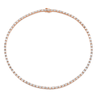 16.19 Carat 18k White Gold East West Necklace