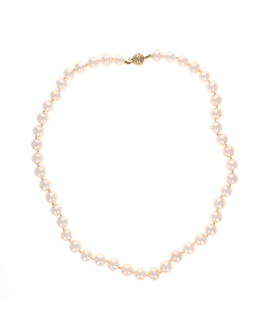 Peach Color Chinese Pearl Necklace
