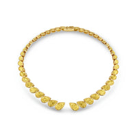 Pear Shape Diamonds Bezel Set Choker