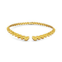 Pear Shape Diamonds Bezel Set Choker