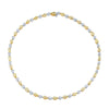 Alternating East West Fancy Yellow and White Pear Diamond Necklace