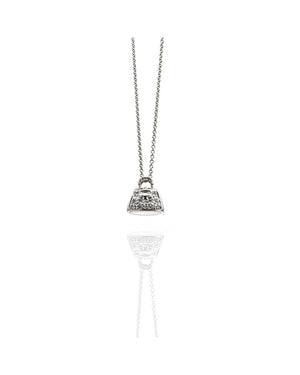 Diamond Pave Minature Purse on Cable Chain