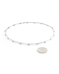 Tiffany & Co. Diamond Station Necklace in Platinum