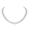 Fancy Shape Diamond Double Row Necklace