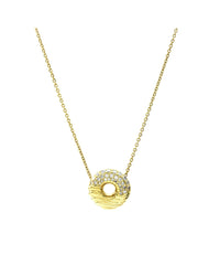 Jose Hess Diamond Donut Necklace in Yellow Gold