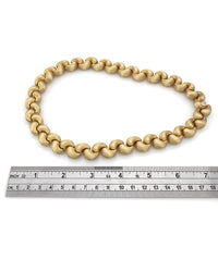 Nanis Textured Scalloped Necklace with Diamond Clasp