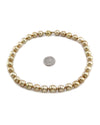 Golden South Sea Pearl Necklace with Diamond and Gold Clasp