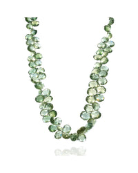 Robin Rotenier Green Sapphire Necklace with Gold Clasp