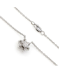 Diamond Cluster Gold Necklace