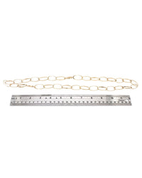 14K Flat Oval Link Necklace