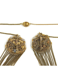 Multi-Strand Gold Bib Necklace