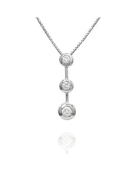 Past Present Future Diamond Necklace