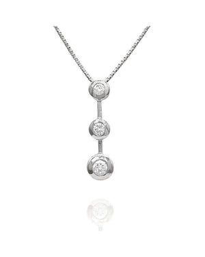Past Present Future Diamond Necklace