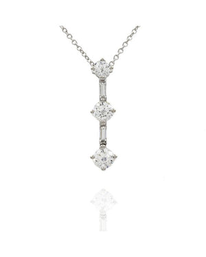 Diamond Journey Necklace in Gold