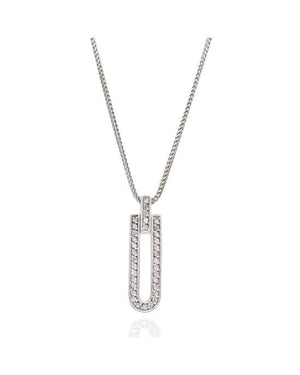 Diamond Drop Necklace in Gold