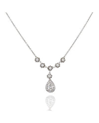 Diamond Drop Necklace in Gold