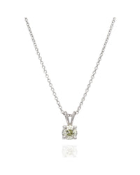 .55ct European Cut Diamond Solitaire Pendant in 14kw