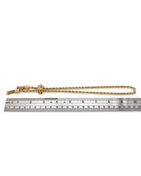 14K Lariat Style Rope Drop Necklace