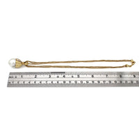 18KY Diamond Capped South Sea Pearl Necklace