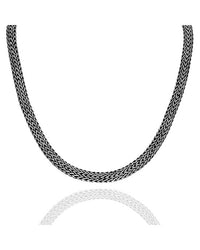 John Hardy Classic Wheat Chain Necklace in Silver and Gold