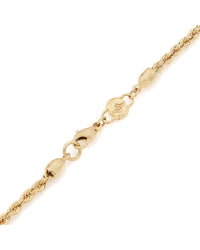 Rope Chain Necklace with Heart Station