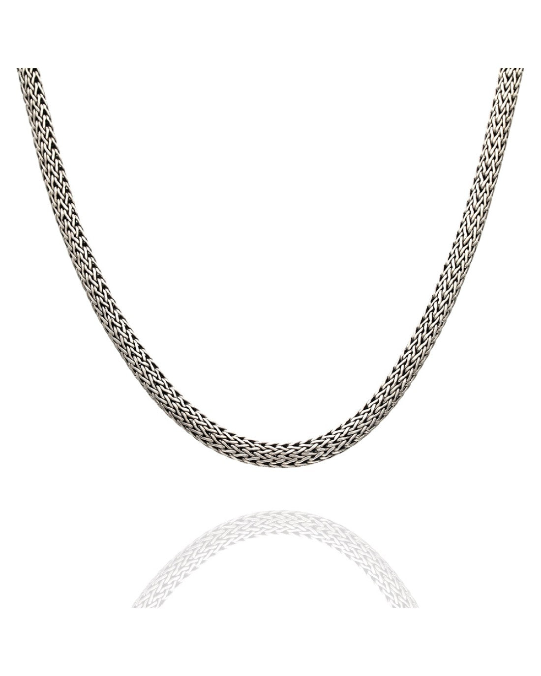 John Hardy Classic Wheat Chain Necklace in Silver
