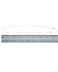 Alternating Bead and Pearl Bead Chain Necklace